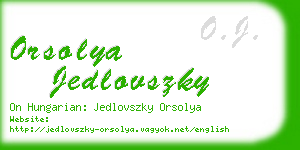 orsolya jedlovszky business card